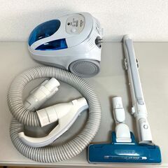日立 掃除機 サイクロン CV-S500 2017年製 ホワイト ブルー ごみダッシュ キャニスター 動作確認済み 簡易清掃済み HITACHI Yの画像