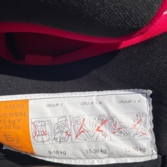 Nebio PoPPit ジュニアシート 赤・黒の画像