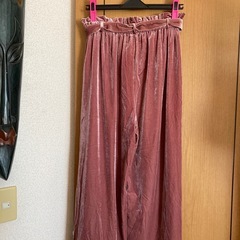 gu♡ベロア地ワイドパンツの画像