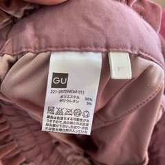 gu♡ベロア地ワイドパンツの画像