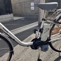 Panasonic 電動アシスト自転車 シルバー (くま) 東大阪の電動アシスト
