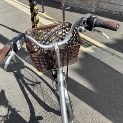 Panasonic 電動アシスト自転車 シルバー (くま) 東大阪の電動アシスト