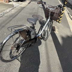 Panasonic 電動アシスト自転車 シルバー (くま) 東大阪の電動アシスト