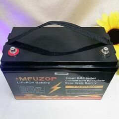 リン酸リチウムバッテリー　12V　100AH【LiFeP04】_3 現品管理番号：s1204_002wの画像