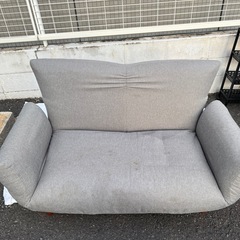 2人がけソファ 背もたれ、肘掛けリクライニング式 ニトリの画像