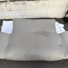 2人がけソファ 背もたれ、肘掛けリクライニング式 ニトリの画像