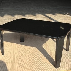 【未使用品】ローテーブルブラック　折り畳み式の画像