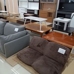 ★リユースのサカイ日立店★HJ8504  2人掛けソファ モカ H55×D52～102×W90 クリーニング済み の画像