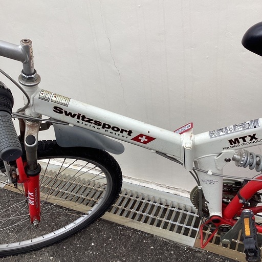 ?店頭在庫40台?春日市?26インチ折り畳み自転車?S witzsp o rt s?6段ギア付き? G170905763?No356