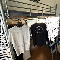 ロフトベッド シングル グレー　🚚配達可 要相談♪ ２枚目写真見にくくてすみません💦　デスクとセット割りあり✨の画像