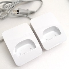 【美品2台セット】Panasonic パナソニックKX-FKD405-W 充電台付き 増設子機 ホワイトの画像