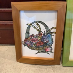 12/7まで表示価格より50%OFF‼️額　絵　どちらも1000円　の画像