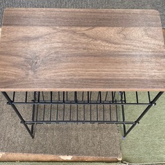 【リサイクルサービス八光】幅35cm　ニトリ　サイドテーブル(シェルフィ2 ミドルブラウン)の画像