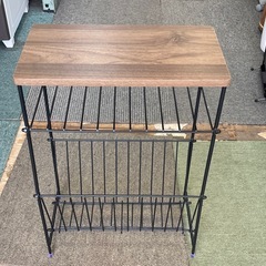 【リサイクルサービス八光】幅35cm　ニトリ　サイドテーブル(シェルフィ2 ミドルブラウン)の画像