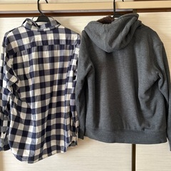 ユニクロ メンズ ネルシャツ/パーカーの画像