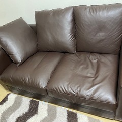 【IKEA】ソファー（ブラウン）キレイです／引越しのため出品の画像