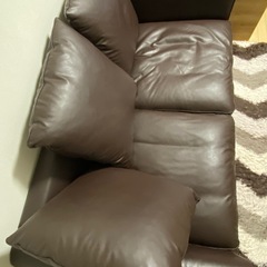 【IKEA】ソファー（ブラウン）キレイです／引越しのため出品の画像