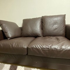 【IKEA】ソファー（ブラウン）キレイです／引越しのため出品の画像