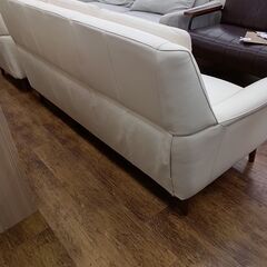 ★リユースのサカイ水戸店★ソファー3人用オフホワイトH92×D72×W194クリーニング済みMT6550の画像