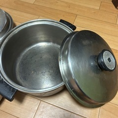 ステンレス鍋3点の画像