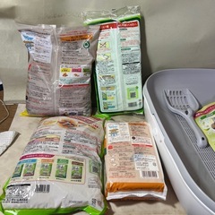 猫ちゃんトイレセット未使用品の画像