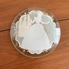 ディズニープリンセス「シンデレラ」ガラスプレートの画像