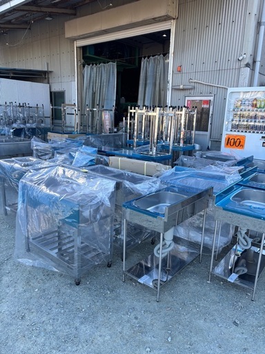 未使用　B品❗️お買い得　ポータブル1槽シンク！
