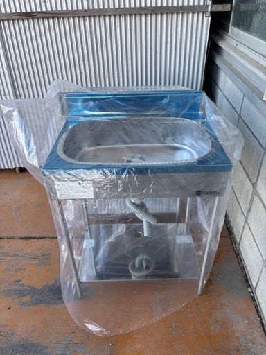未使用　B品❗️お買い得　ポータブル1槽シンク！