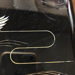 【決まりました】重箱三段　鶴と雲　手入れのしやすいプラスチック製の画像