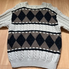メンズセーター ハンドニット 
M〜Lサイズの画像