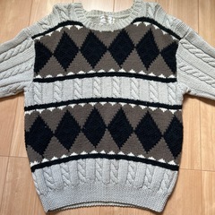 メンズセーター ハンドニット 
M〜Lサイズの画像