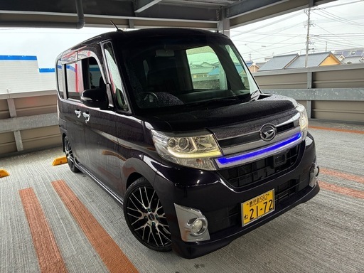 ダイハツタントカスタム紫車検2年付ターボ早い者勝ち！ (おにぎり