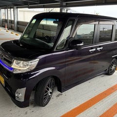 ダイハツ　タントカスタム　紫　車検2年付　ターボ　早い者勝ち！の画像