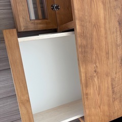 モダンデコ 幅150cm 日本製テレビボード TOT-002-1（ライトブラウンの画像