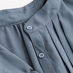 ワンピース レディース 半袖 ロング丈 シフォンドレス　カジュアルの画像