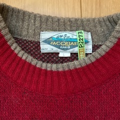 メンズセーター ジャガードパリ Lサイズの画像