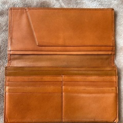 ビル・ブラスBill Blass札入れ ロングウォレット フラップ式二つ折り長財布 二つ折り財布 折財布 さいふ サイフ 小銭入れ無brown ブラウン茶色横幅約19センチ 高さ約10センチ マチ約1.5センチメンズmen’s男性用、紳士 ユニセックス男女兼用の画像