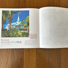 ハワイのぬり絵の画像