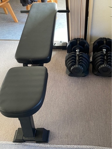 可変式ダンベル　40kg ×2 と 可動式ベンチ台　セット