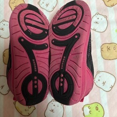 返品交換不可 ENOUGH イナフ スリッポン スニーカー キッズ EN-008 脱ぎ履き 楽々 メッシュ 軽量 フィンガー ベッドインソール 簡単 16センチ 16cm 子ども 靴 子供 シューズ ブラック×ピンク 幼児 子供靴の画像