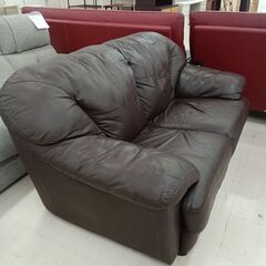 リユースのサカイ栃木店★ジモティ割あり★ MARINELLI(イタリア) ソファー(本革) ダークブラウン W160×D80×H80 クリーニング済み TC11820の画像