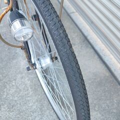 歳末処分価格！ステンレスハンドルのオートライト　26インチ自転車の画像