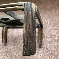 こたつ 座卓 リビングテーブル コーヒーテーブル  幾何学模様 藤 ラタン 民藝 民芸 昭和レトロの画像