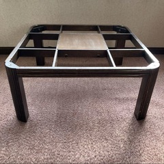 こたつ 座卓 リビングテーブル コーヒーテーブル  幾何学模様 藤 ラタン 民藝 民芸 昭和レトロの画像