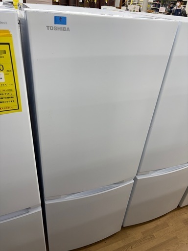 【ドリーム川西店限定】☆ジモティー見たよ割引☆ 東芝 2ドア冷蔵庫 GR-T15BS 2023 クリーニング済み 【2125560000037477 】