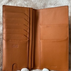 PRAIRIE プレリー PRARE札入れ ロングウォレット フラップ式二つ折り長財布 二つ折り財布 折財布 さいふ サイフ 小銭入れ無brownブラウン茶色系コードバンメンズmen’s男性用紳士ユニセックス男女兼用の画像