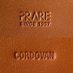 PRAIRIE プレリー PRARE札入れ ロングウォレット フラップ式二つ折り長財布 二つ折り財布 折財布 さいふ サイフ 小銭入れ無brownブラウン茶色系コードバンメンズmen’s男性用紳士ユニセックス男女兼用の画像