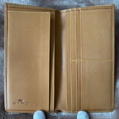 エトロETRO札入れ ロングウォレット フラップ式二つ折り長財布 二つ折り財布 折財布 さいふ サイフ 小銭入れ無ブラウン茶色ペイズリーイタリア製メンズmen’s男性用紳士ユニセックス男女兼用レディースlady's LADYS女性用婦人ウィメンズwomen’sの画像