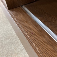 サ2512-029 スライド式 本棚 ダークブラウン キズ汚れ有りの画像