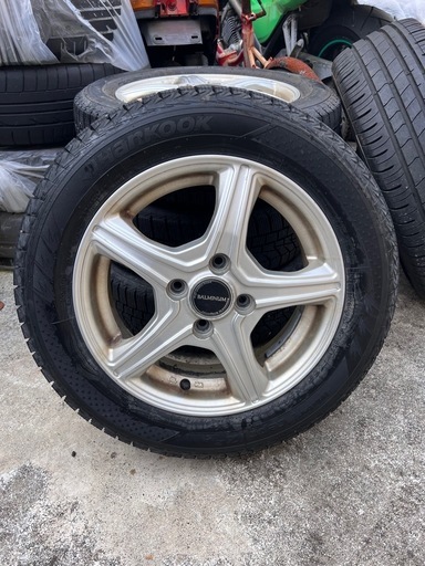 値下げ交渉可能！165/65R14ホイール付きスタッドレスタイヤ